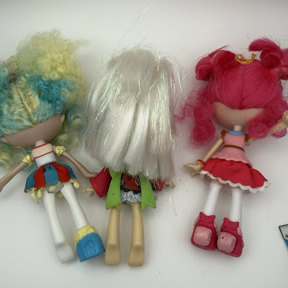 Shopkins‎ Shoppies Doll Lot of  3 Popette Popcorn,  Sara Sushi & Donatina Donut